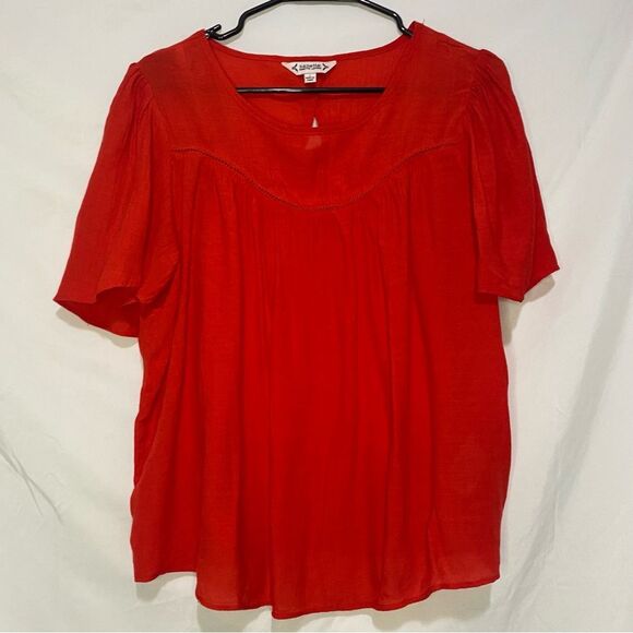 Nanette Lepore flutter sleeve blouse - Picture 1 of 6